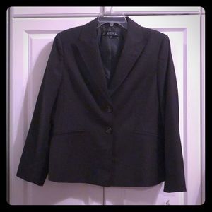 Black blazer pinstriped Kasper 14P